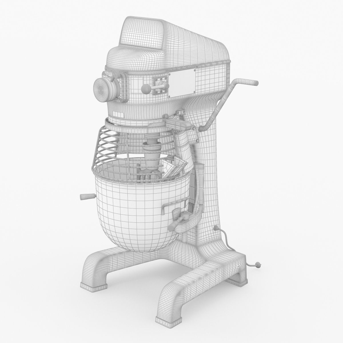 Globe SP10 Countertop Planetary Mixer 3D model_33