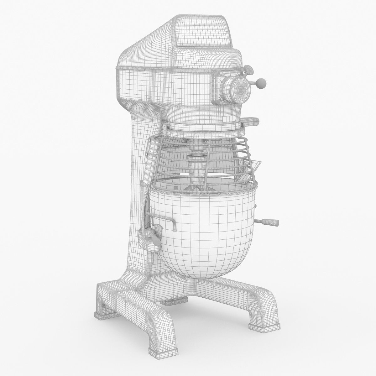 Globe SP10 Countertop Planetary Mixer 3D model_35