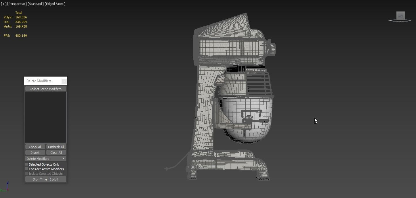 Globe SP10 Countertop Planetary Mixer 3D model_6