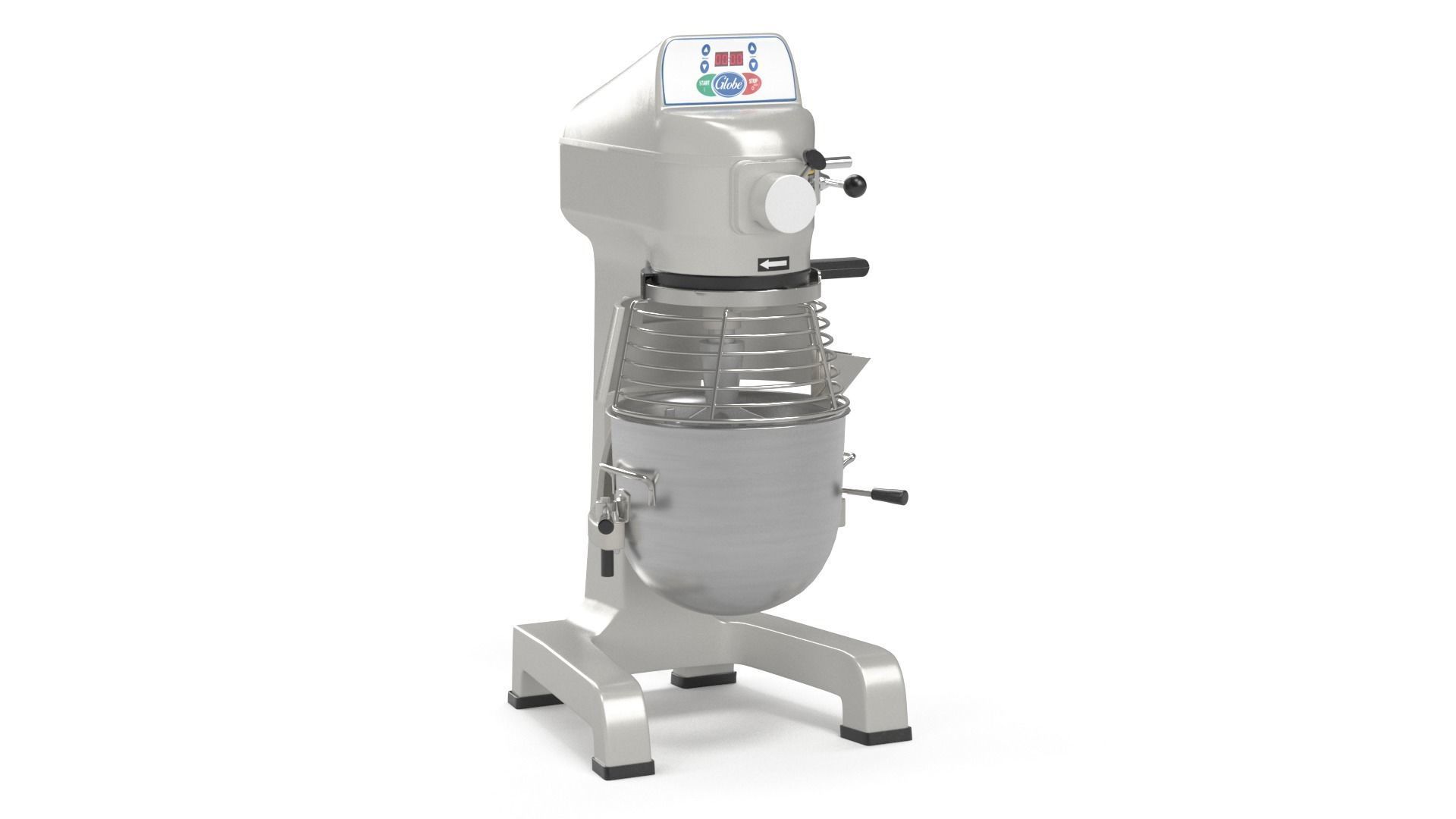 Globe SP10 Countertop Planetary Mixer 3D model_2
