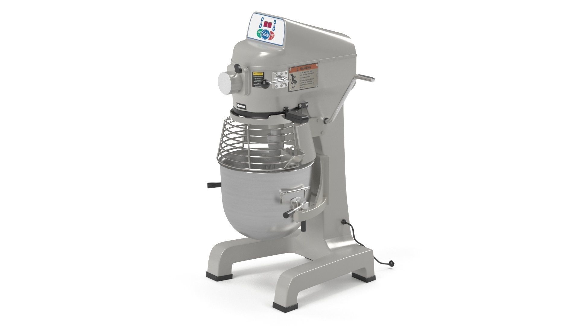 Globe SP10 Countertop Planetary Mixer 3D model_8