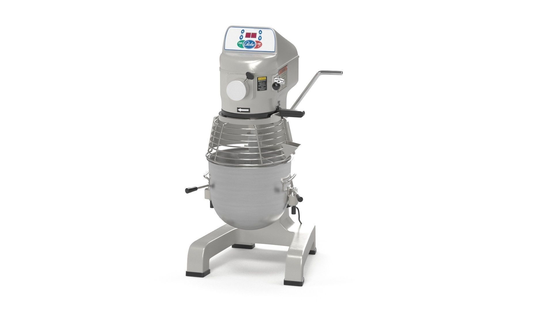 Globe SP10 Countertop Planetary Mixer 3D model_15