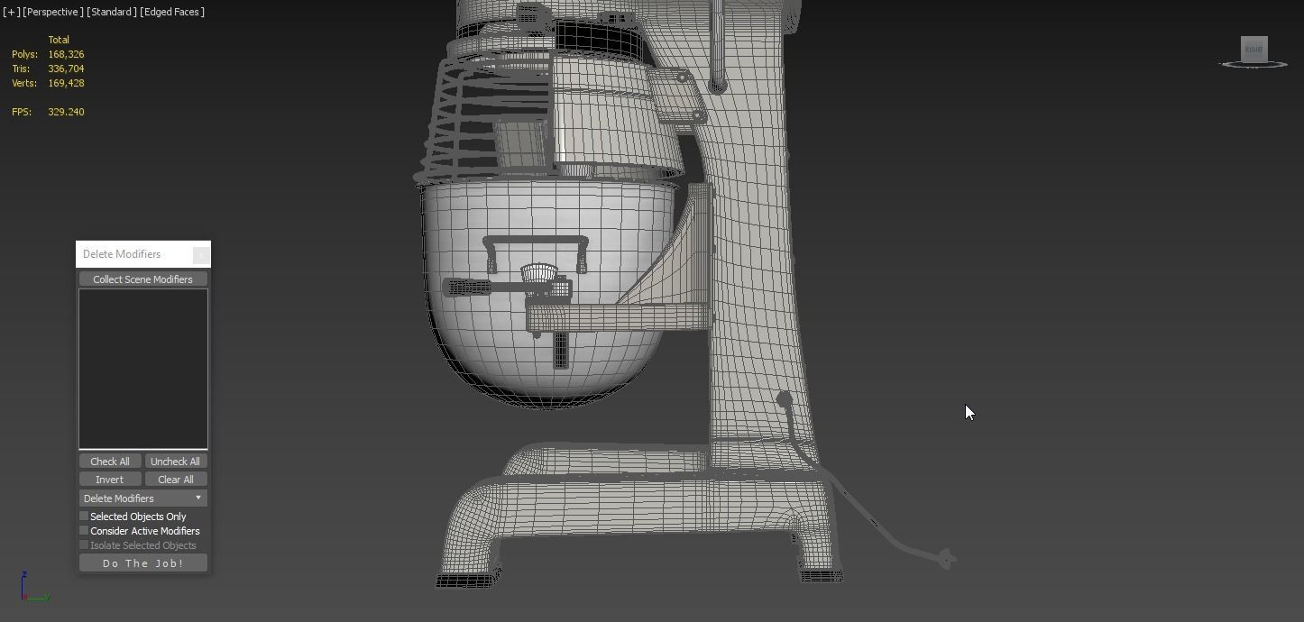 Globe SP10 Countertop Planetary Mixer 3D model_7