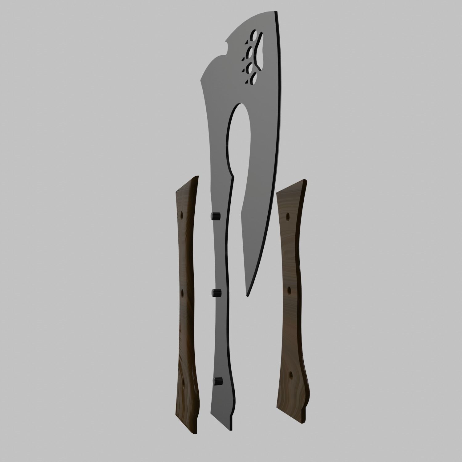 Axe tool 3D model_3