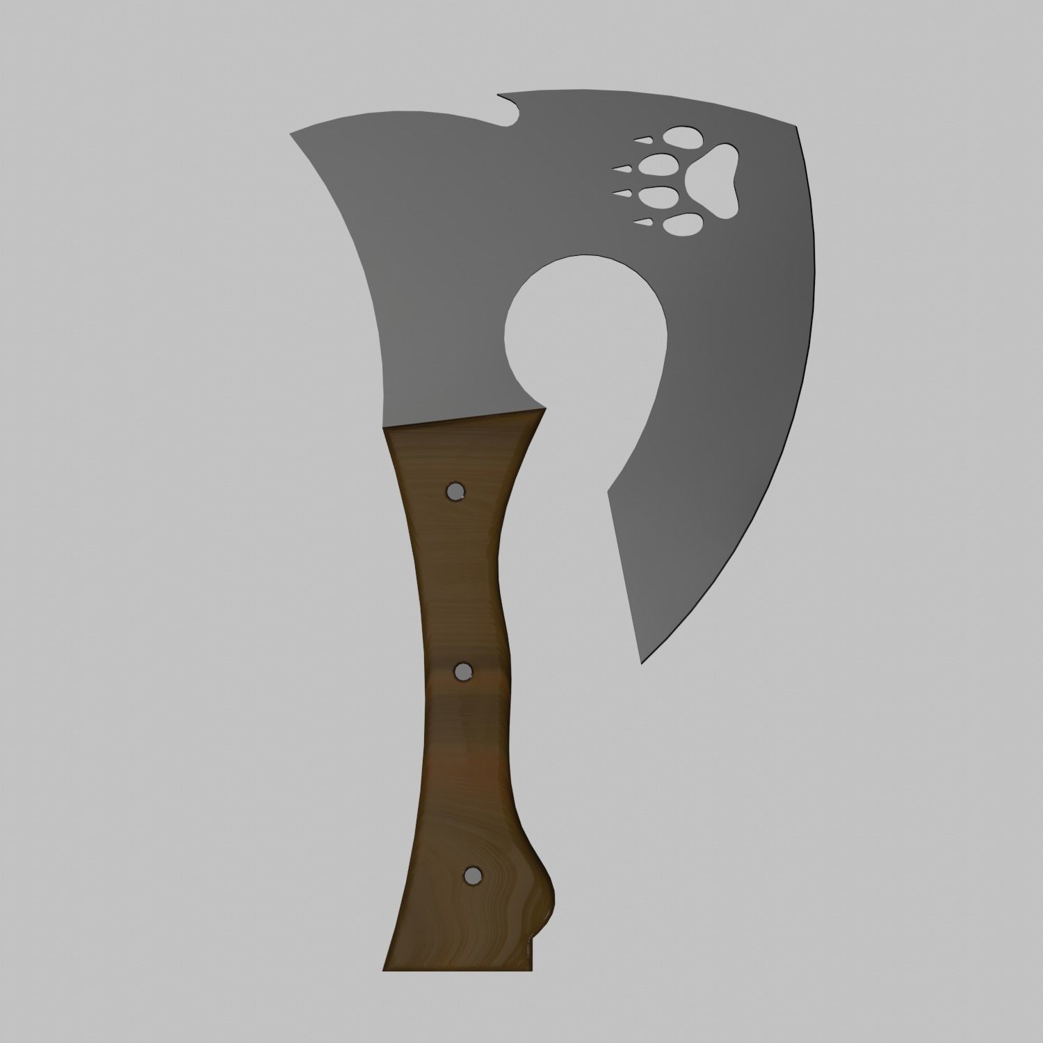 Axe tool 3D model_2