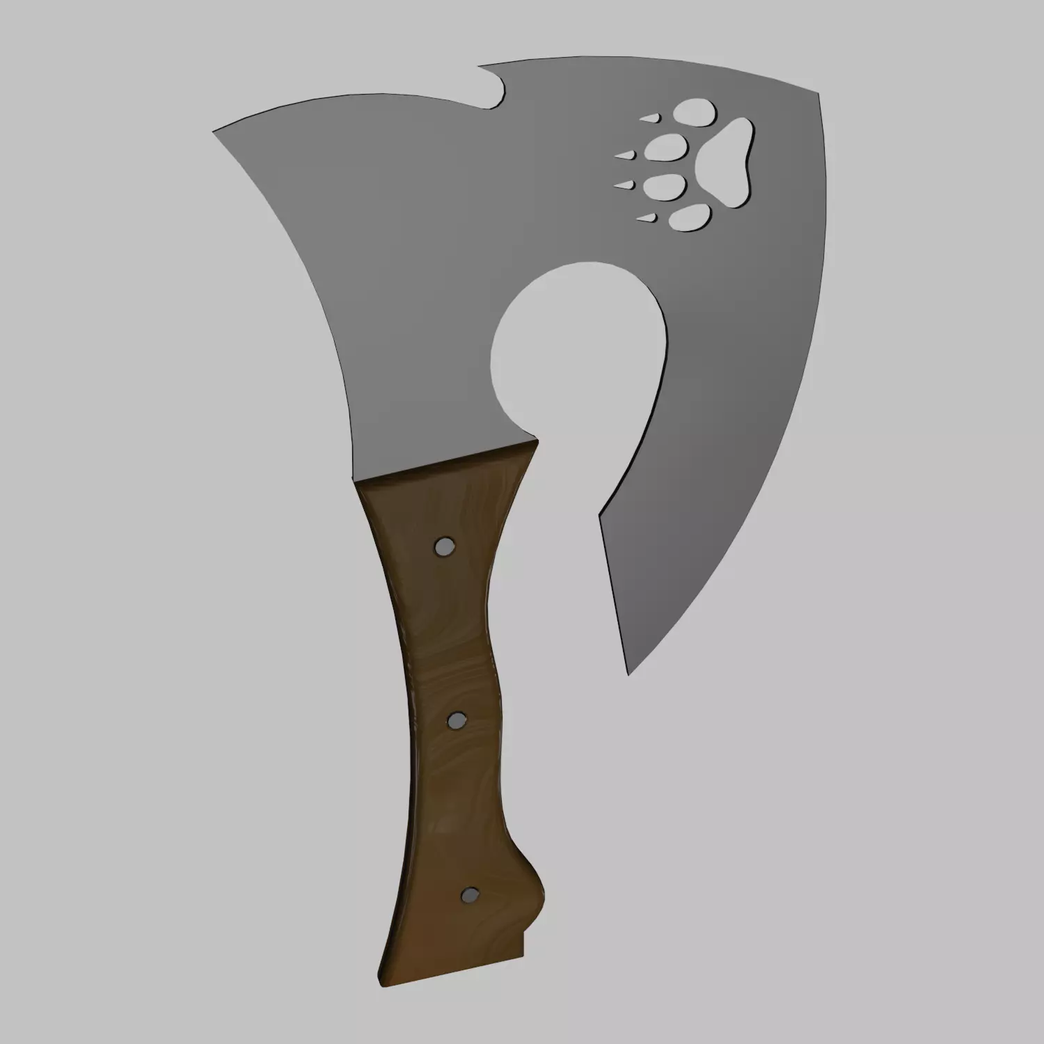 Axe tool 3D model_0