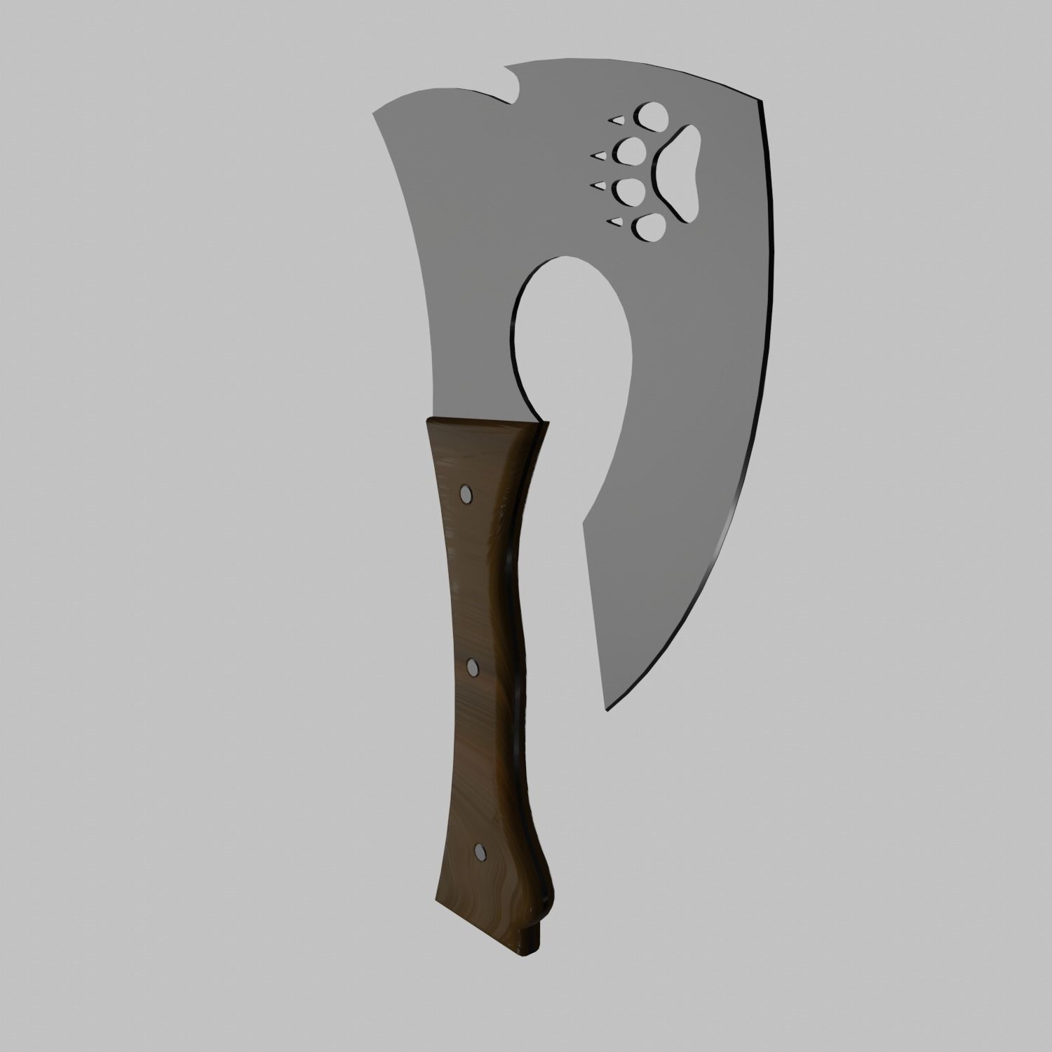 Axe tool 3D model_1