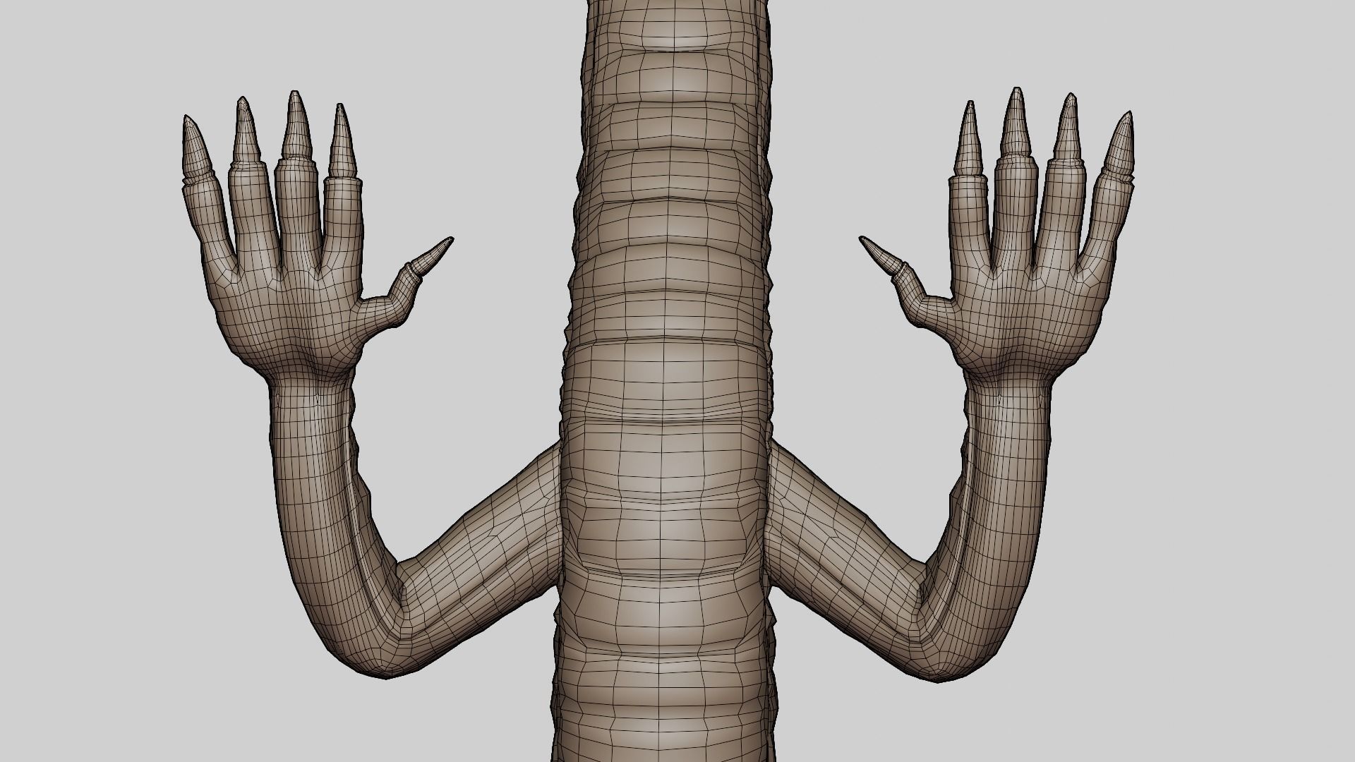 ASIA DRAGON - Rigged - Animated - Low poly - High poly Model Low-poly 3D model_10