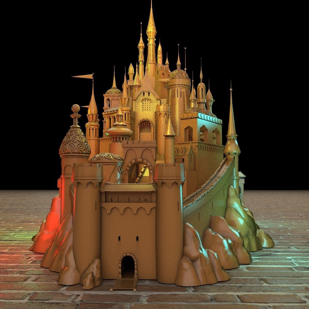 Castle 3D model_6