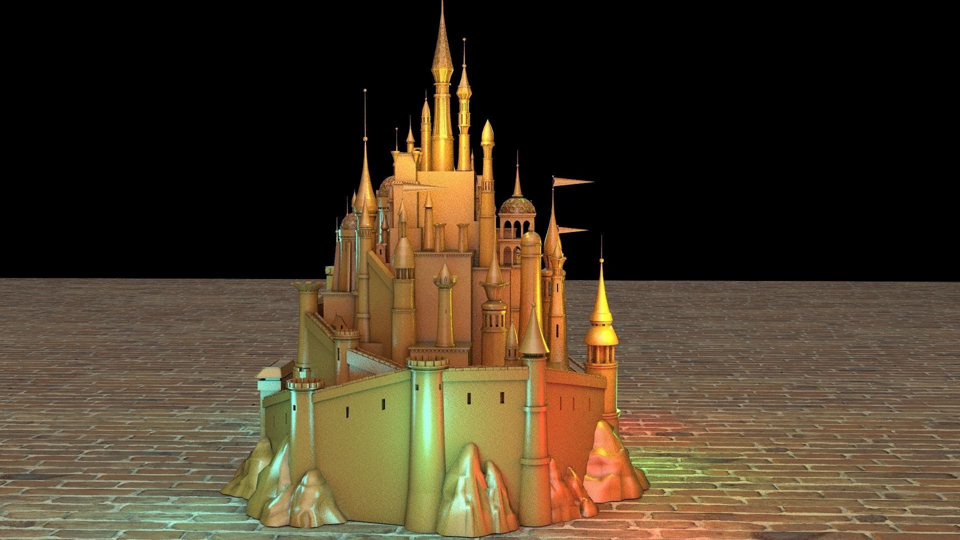 Castle 3D model_2
