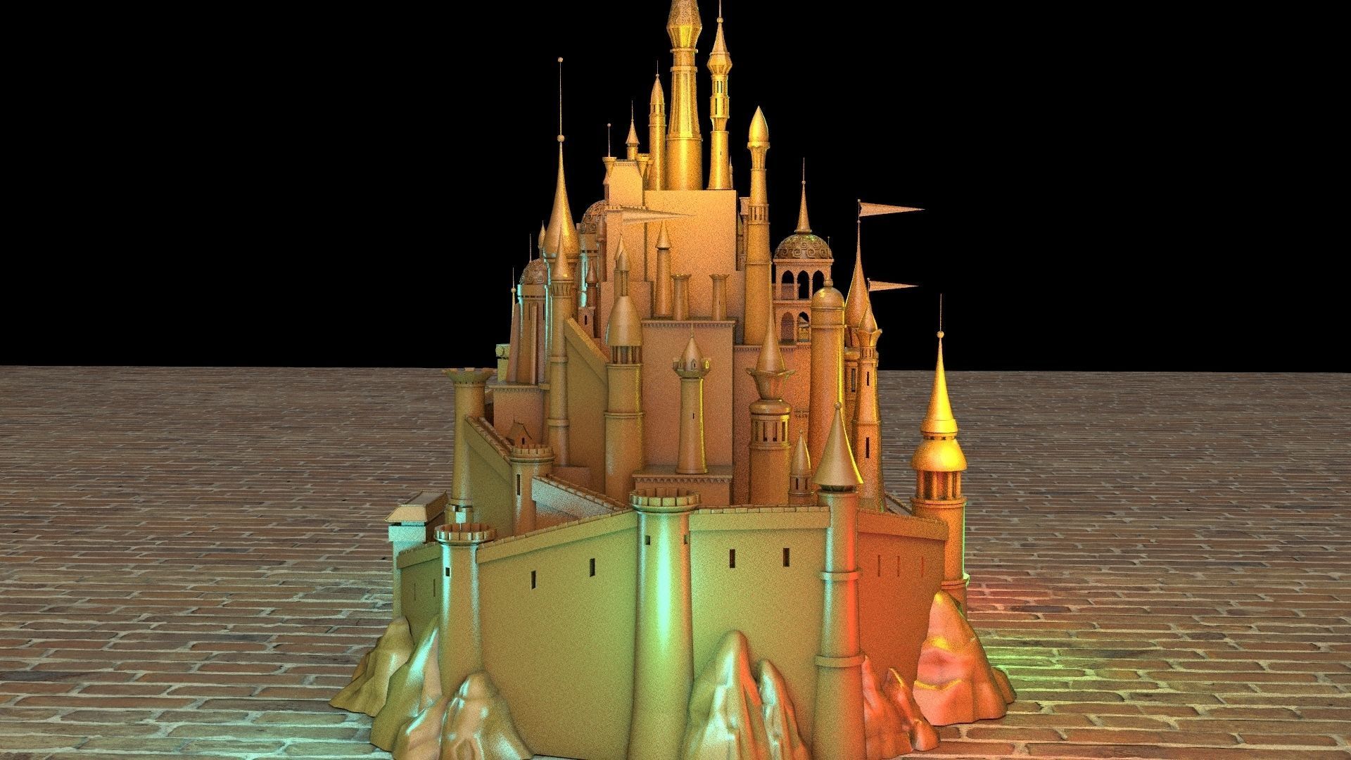 Castle 3D model_5
