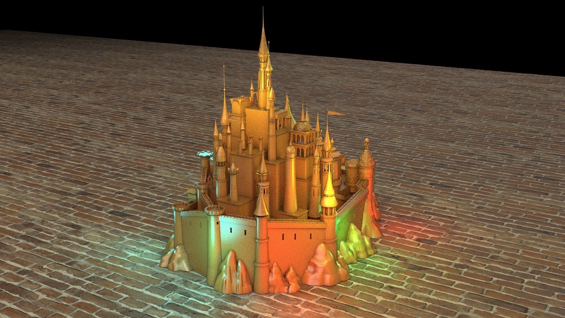 Castle 3D model_3