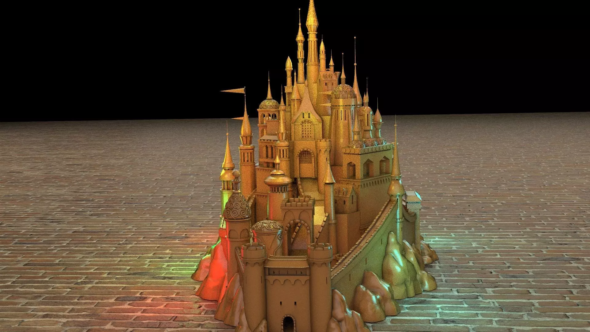 Castle 3D model_0