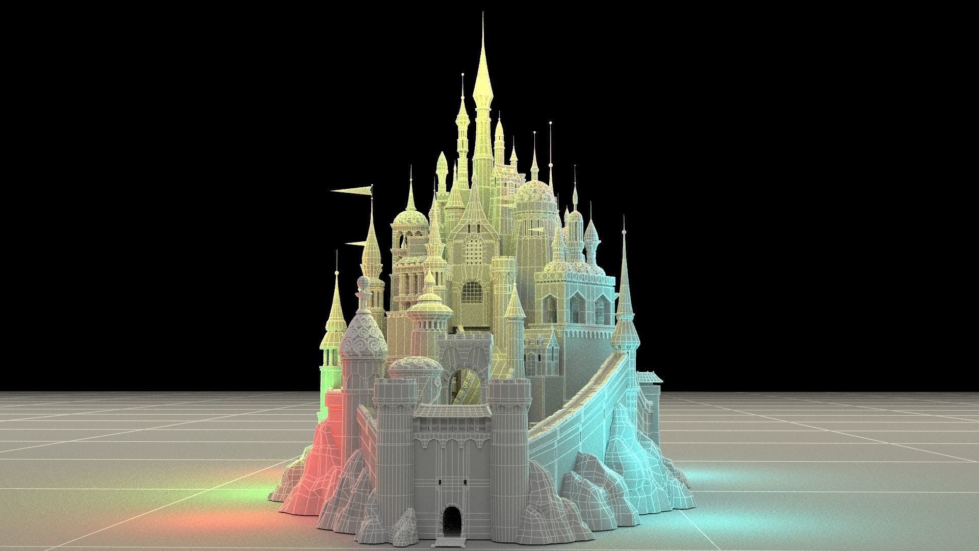 Castle 3D model_4