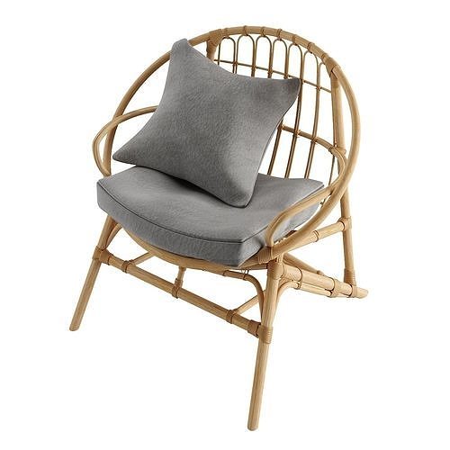 Chair 3 Low-poly 3D model