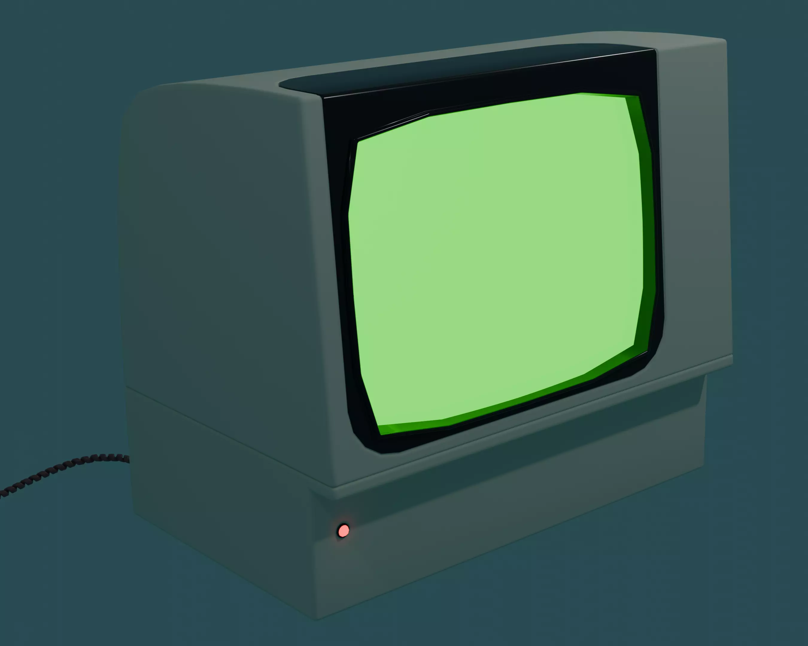 LowPoly-ish Retro computer Free 3D model