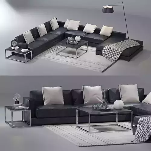 table Modern sofa coffee combination