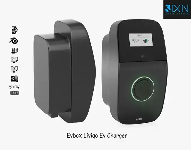 Evbox Liviqo Ev Charger 3D Model