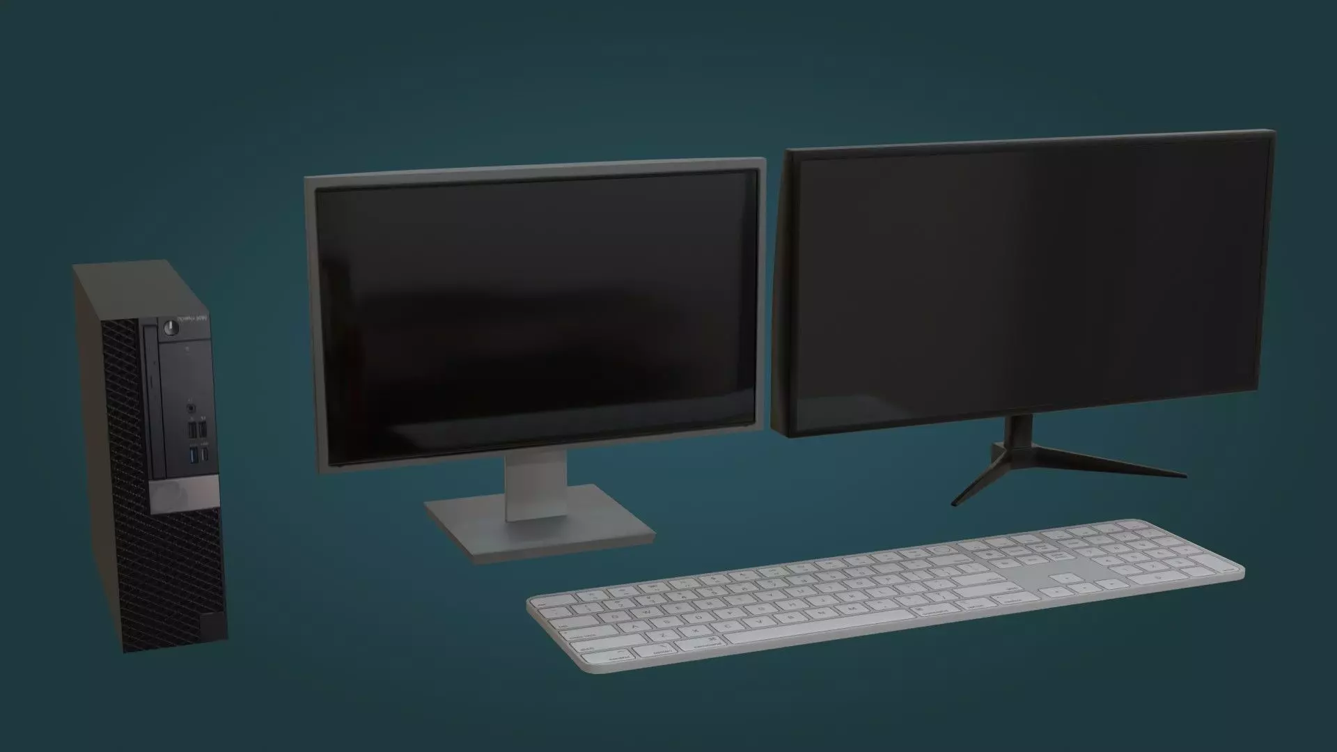 Computer - Game Ready - PBR Low-poly 3D model