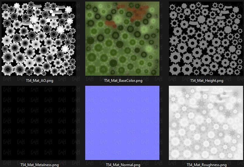 Trees Cartoon V54 Low-poly 3D model_46