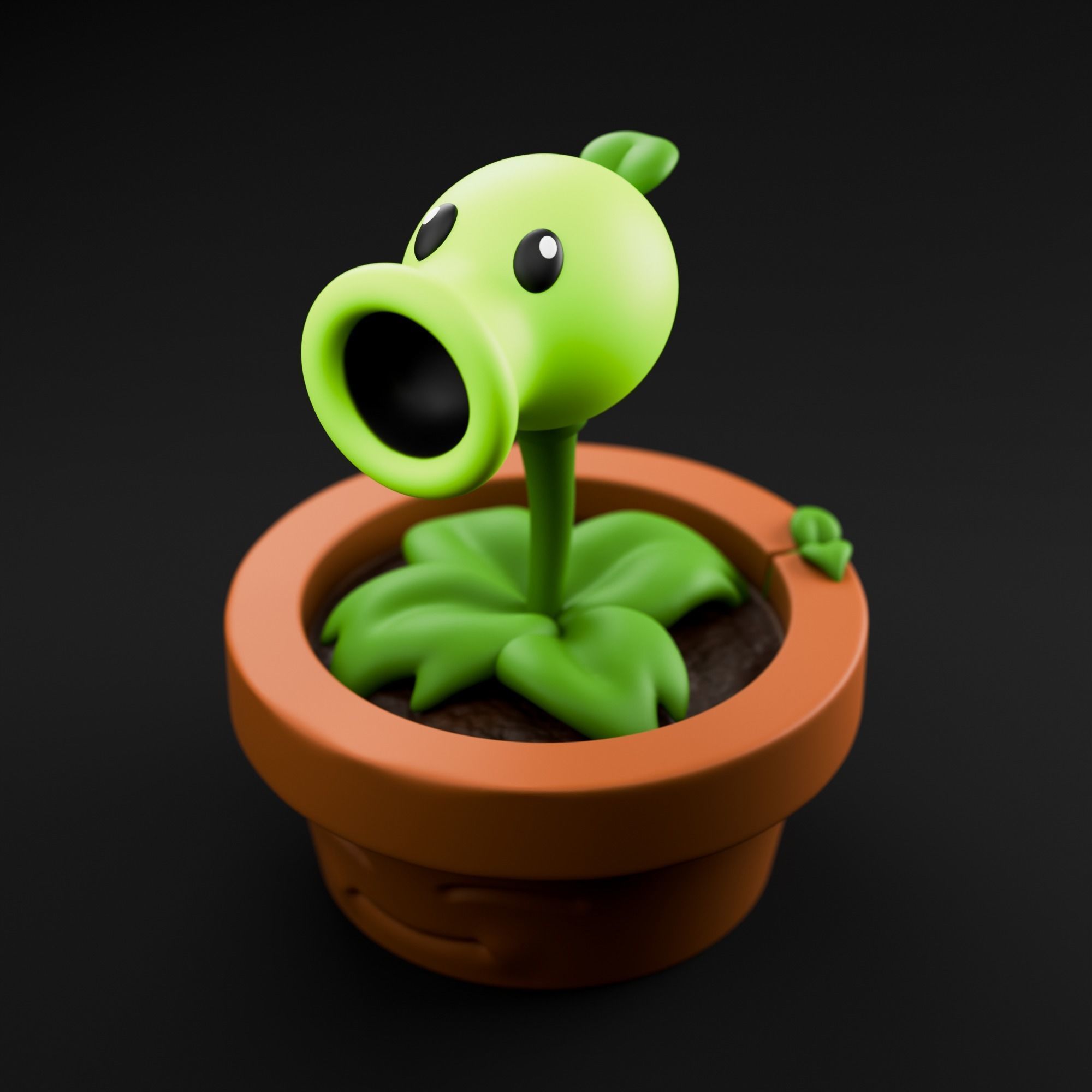 Peashooter Plants Vs Zombies 3D Model 3D Printable CGTrader Peashooter Plants Vs Zombies 3D Model 3D Printable CGTrader