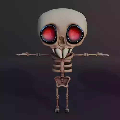 Fantastic Cartoon Skeleton