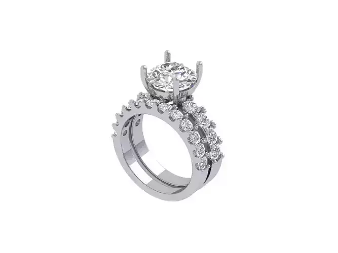 Solitaire Bridal set Ring
