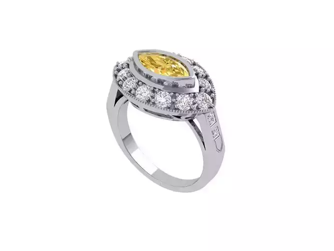Marquise Solitaire Ring