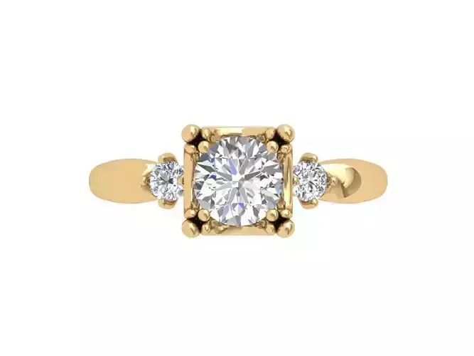 Solitair 3 Stone Ring