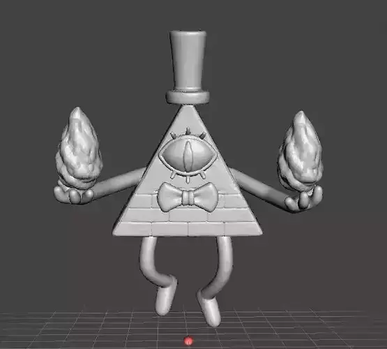 GRAVITY FALLS BILL CIPHER VINTAGE FIGURE MODEL STATUE EVIL 3D print model