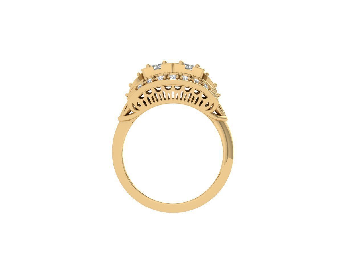 Art Deco Ring 3D print model_7