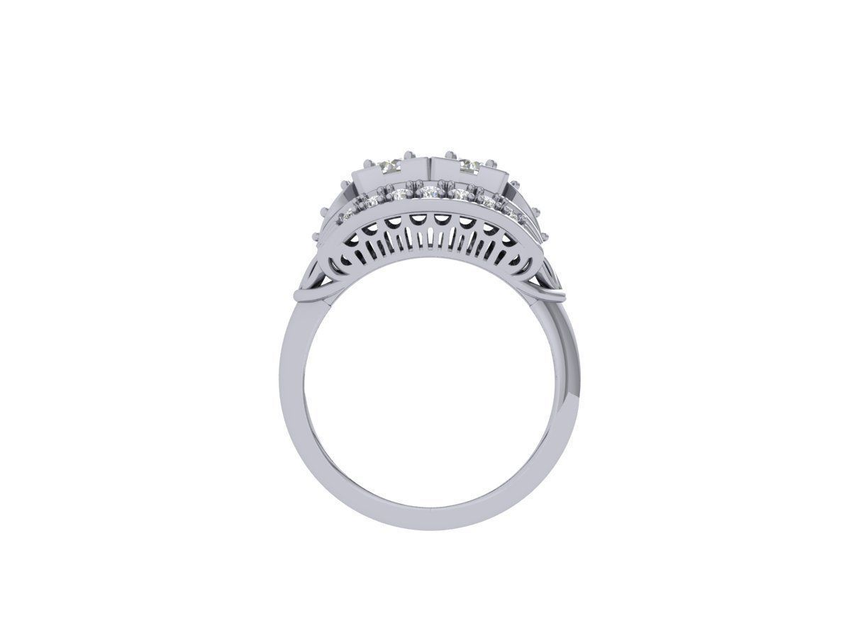 Art Deco Ring 3D print model_6