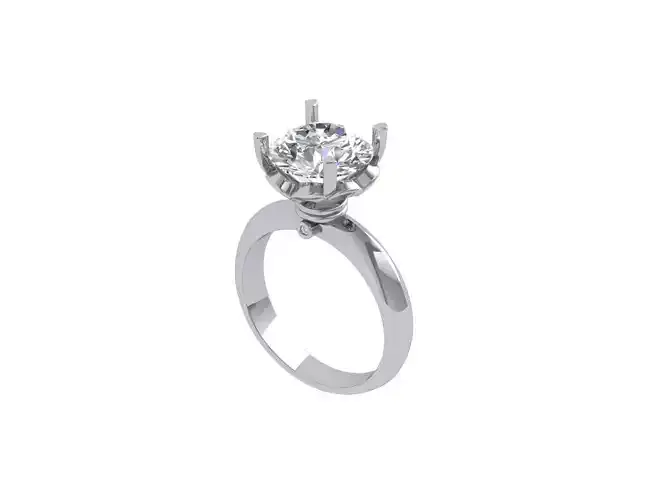  Solitaire Engagement Ring