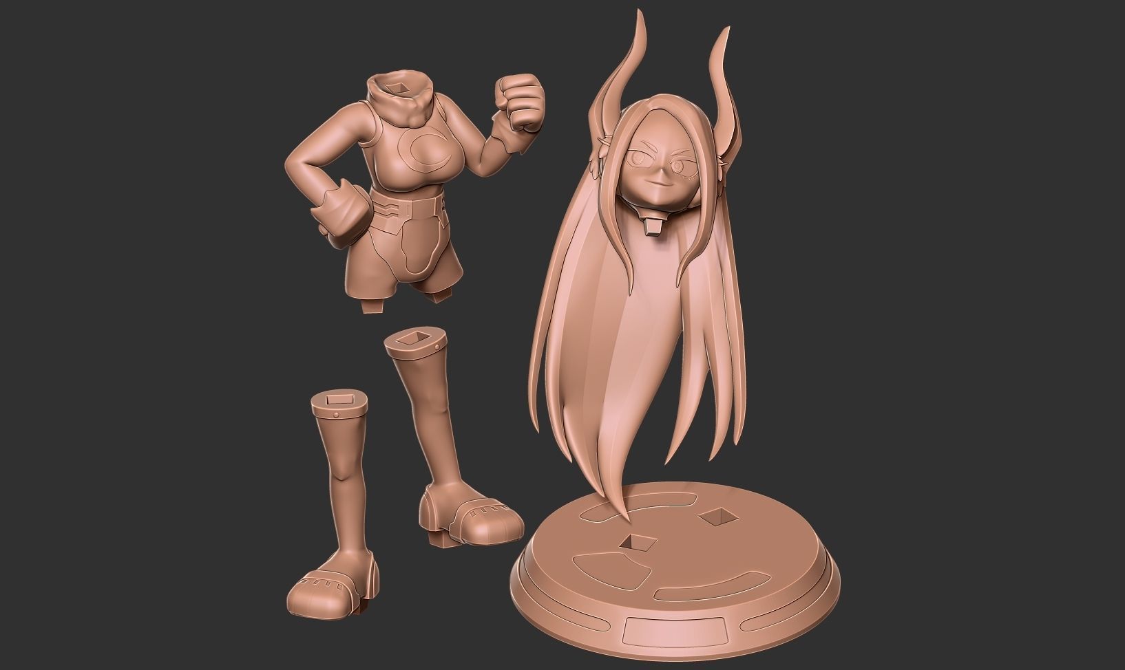 Mirko - My Hero Academia Fanart 3D print model_12