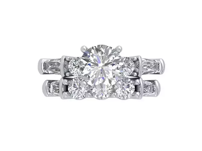 Solitaire Round Stone Ring