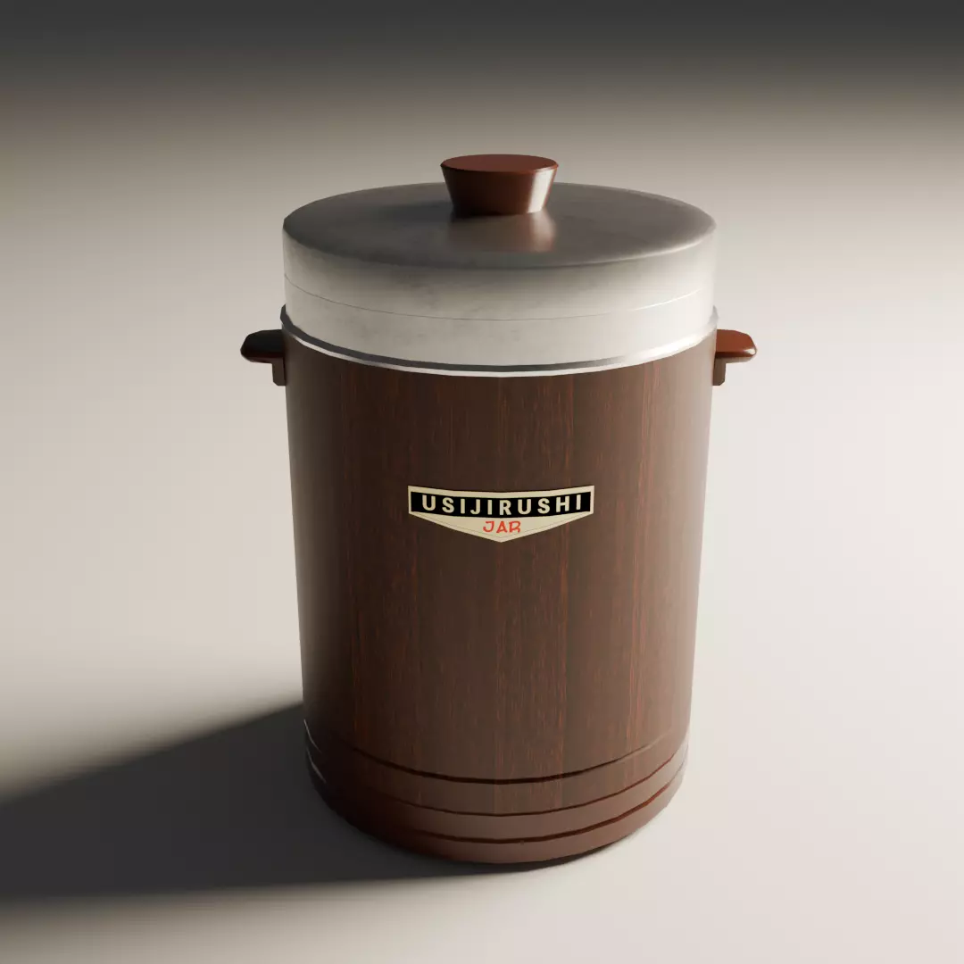 japanese thermal jar Low-poly 3D model