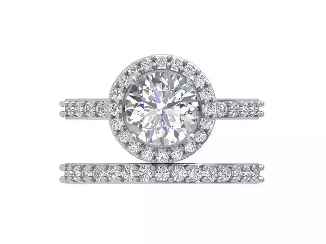 Solitair Ring Bridal Set