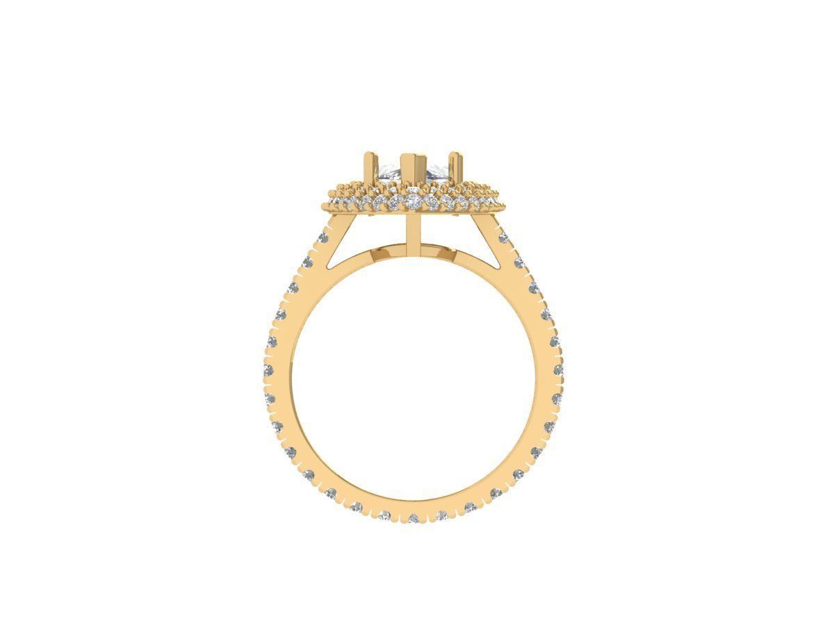 Marquise Ring 3D print model_8
