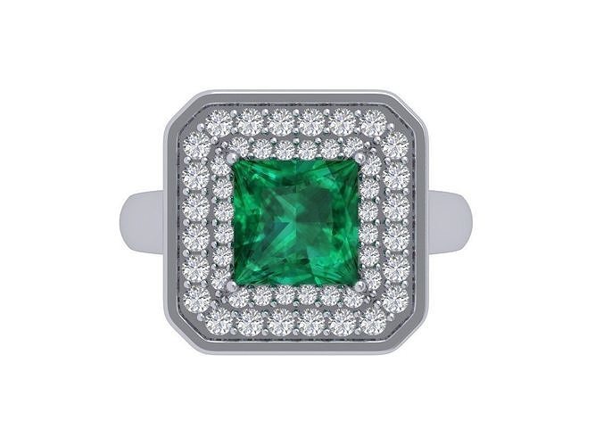 Asscher Ring 3D print model