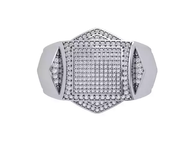 Man  Art -deco Ring