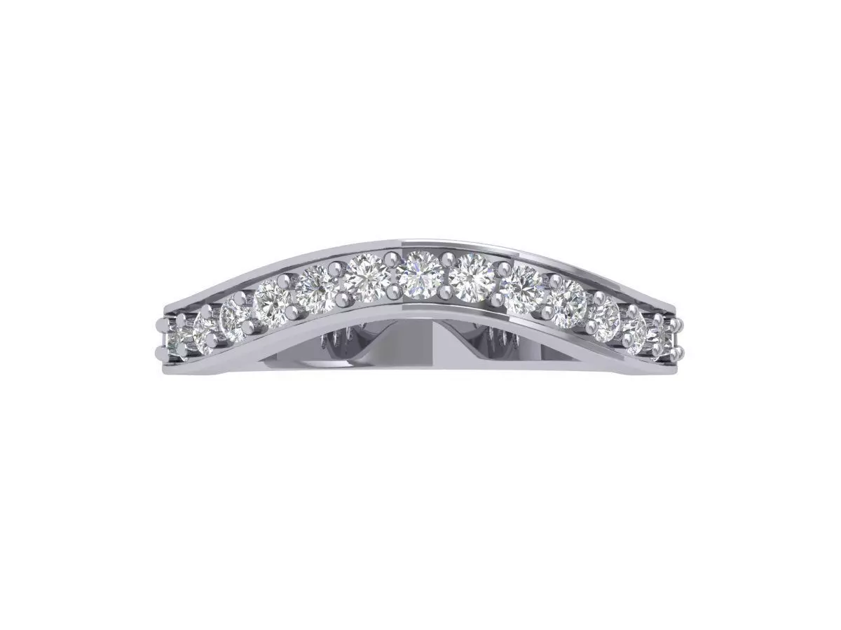 Wedding Art Deco Band 3D print model