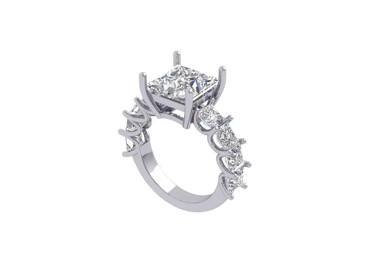 Princess Ring 3D print model_0