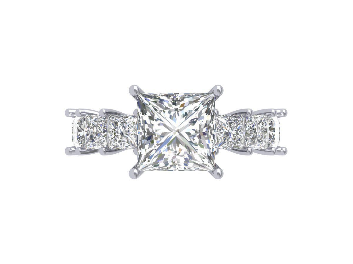 Princess Ring 3D print model_2