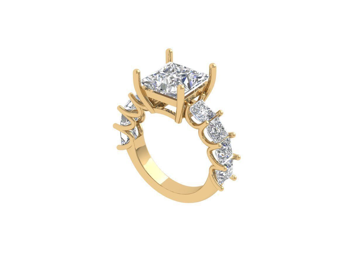 Princess Ring 3D print model_1