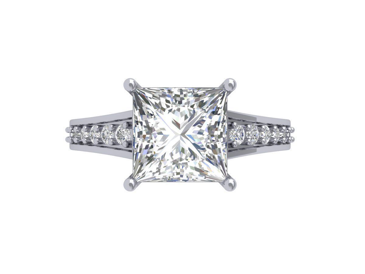 Princess Ring 3D print model_4