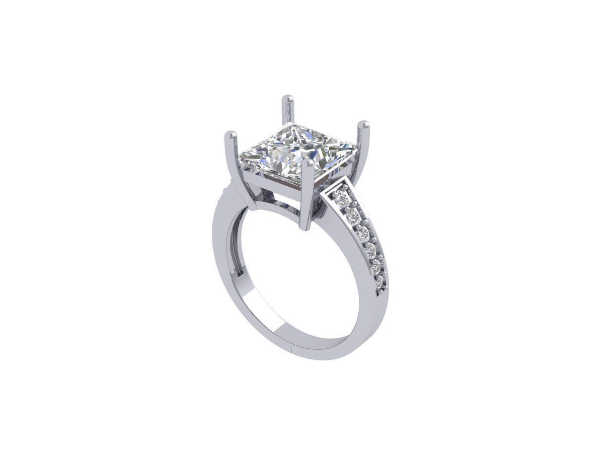 Princess Ring 3D print model_1