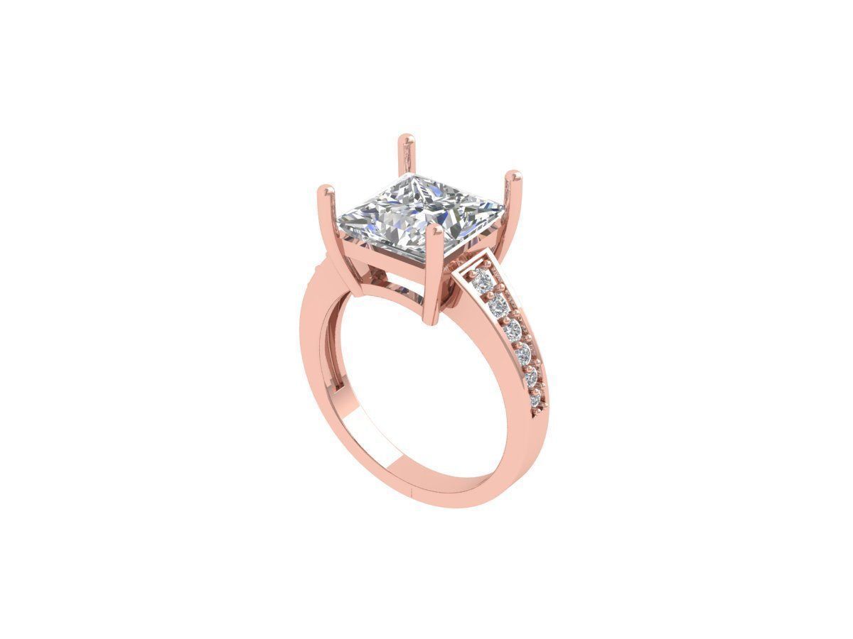 Princess Ring 3D print model_2