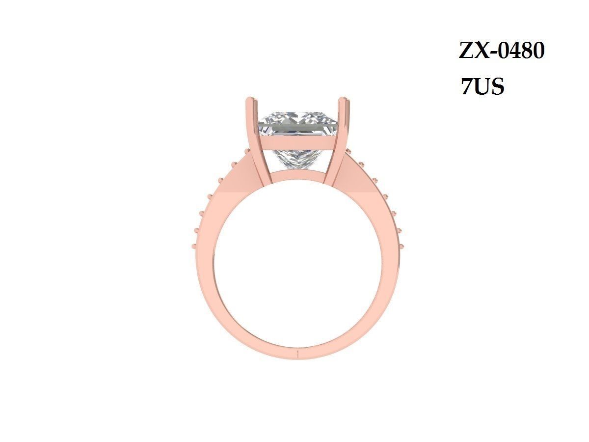 Princess Ring 3D print model_8