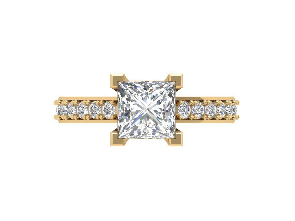 Princess Ring 3D print model_4