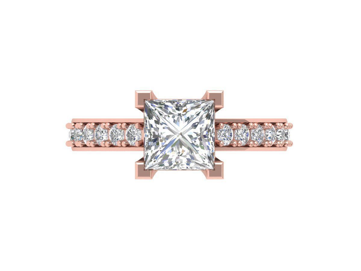 Princess Ring 3D print model_3